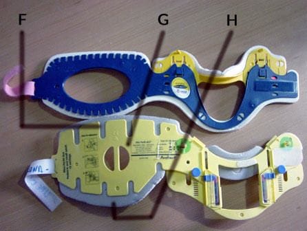 partes del collarín cervical